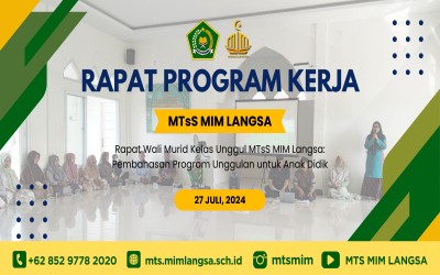 Rapat Wali Murid Kelas Unggul MTsS MIM Langsa: Pembahasan Program Unggulan untuk Anak Didik